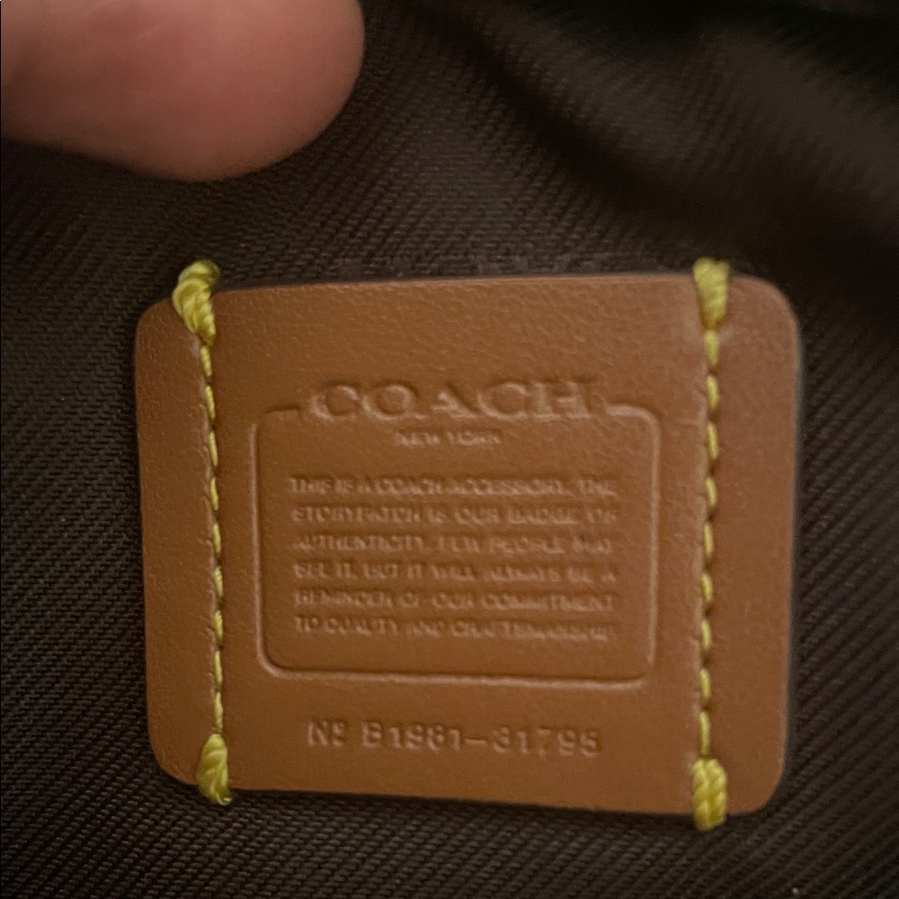 Coach Maple(dark brown) Sadie Pebbled Leather Crossbody with Gold Rivets - Picture 3 of 16